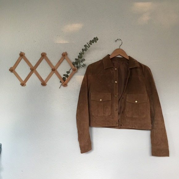 Vintage Jackets & Blazers - VTG Suede Leather Jacket